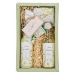 Kosmetická sada heřmánek - sprchový gel 200 ml šampon 200 ml sůl 150 g a mýdlo 30 g