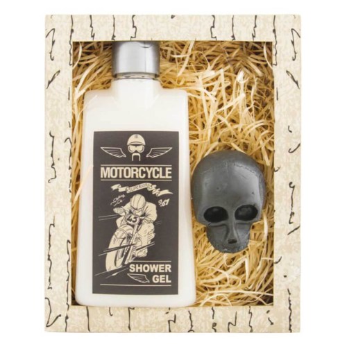 Kosmetická sada pro muže gel 250 ml a mýdlo 30 g - Motorcycle Vintage